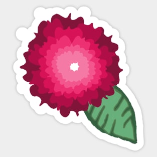 Pink ombré flower Sticker